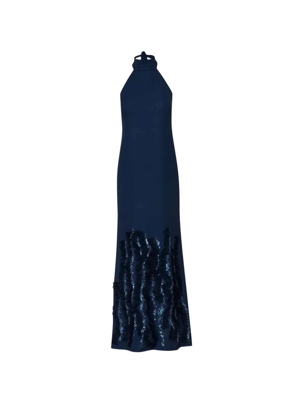 Baobab sequin-embellished ruffled maxi dress - Blu