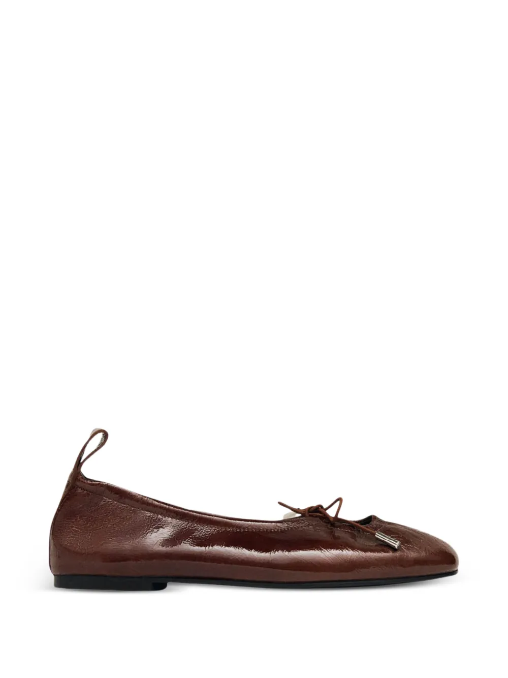 ALOHAS Rosalind leather ballet flats - Braun