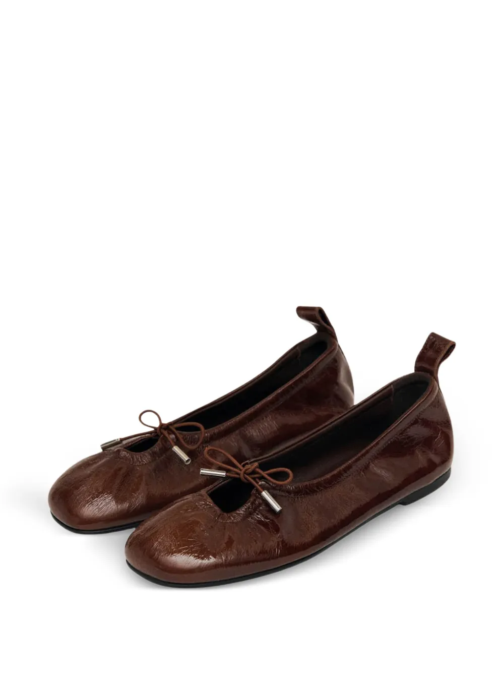  Alohas Rosalind Leather Ballet Flats - Brown 