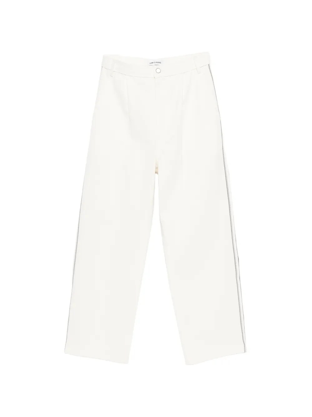 Low Classic drawstring stripe-detail trousers - Toni neutri