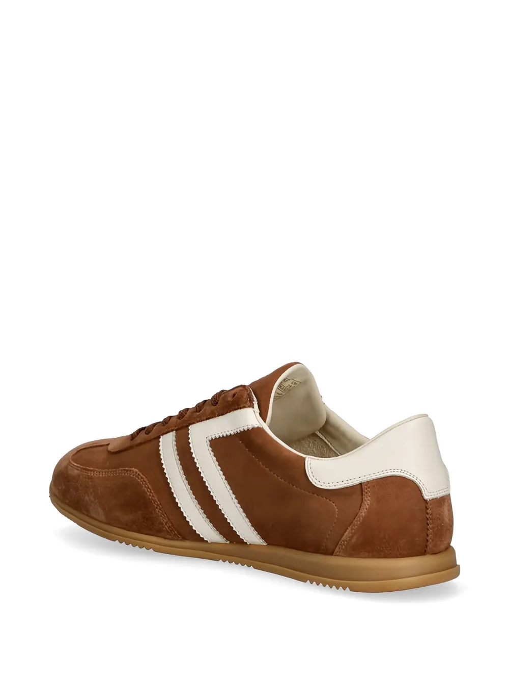 Gant Gestreepte suède sneakers Bruin
