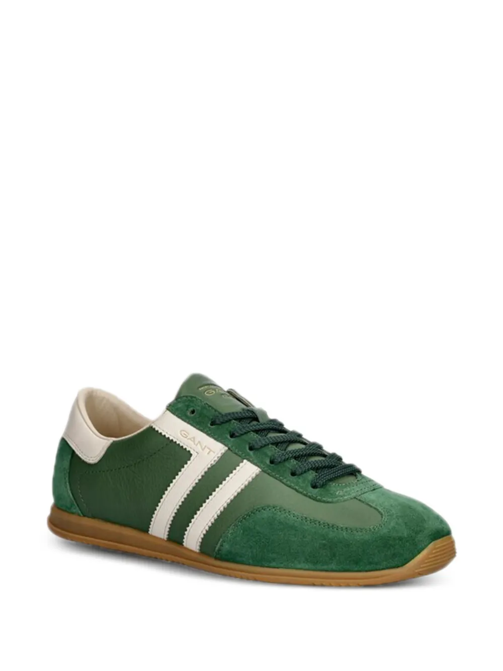 Gant Spearclub suede striped sneakers Groen