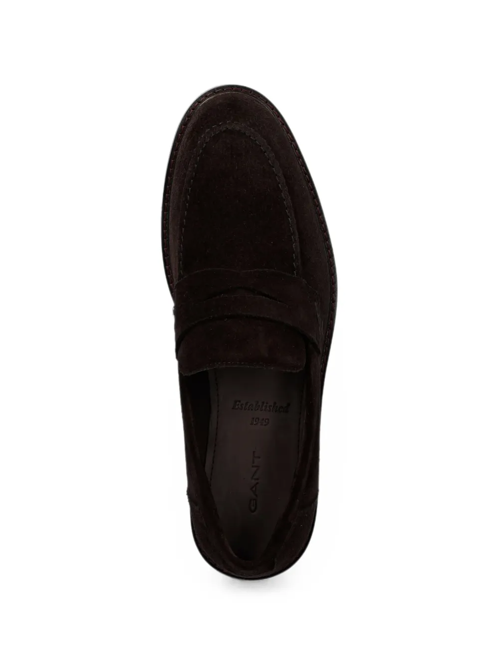 Gant Lozham suede penny loafers Bruin