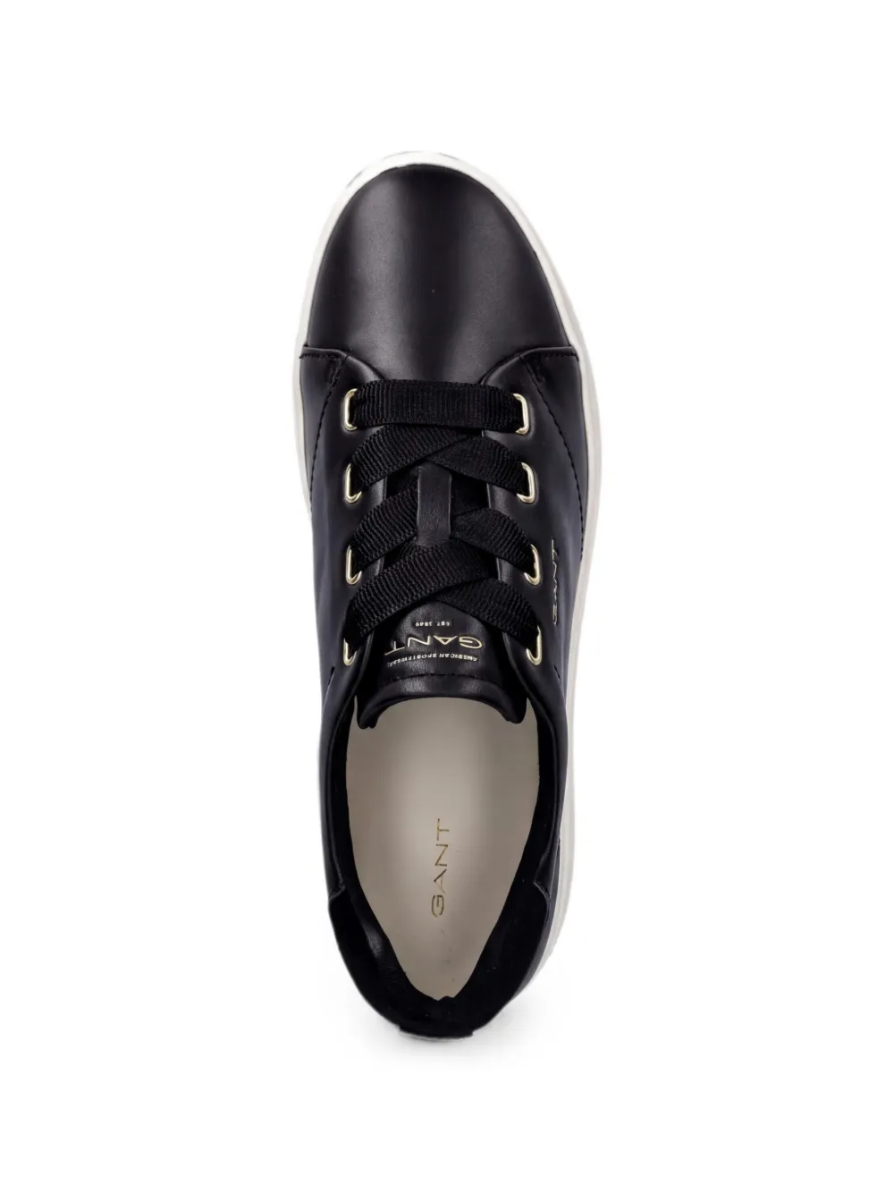 Gant Avona leren sneakers Zwart