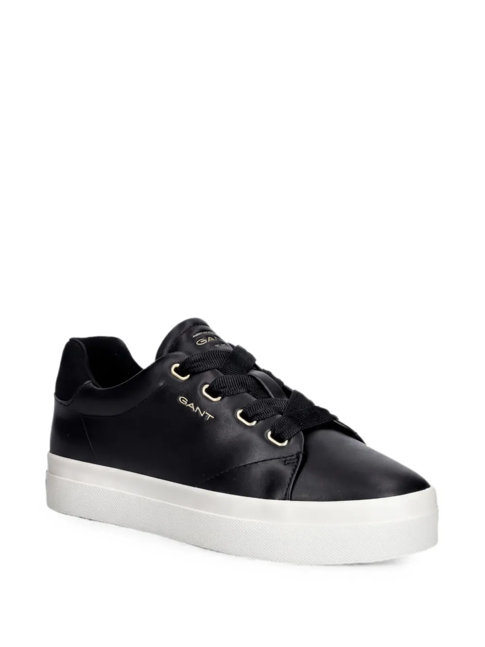 Gant Avona leren sneakers Zwart