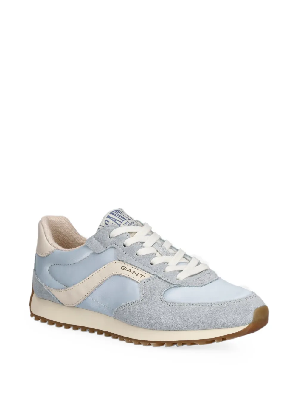 Gant Beja suede-panelled lace-up sneakers Blauw