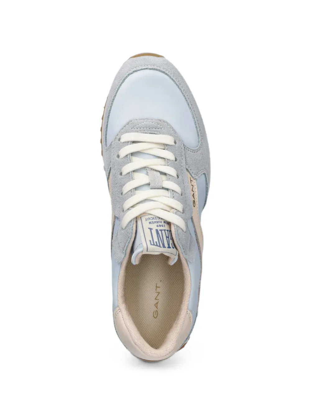 Gant Beja suede-panelled lace-up sneakers Blauw