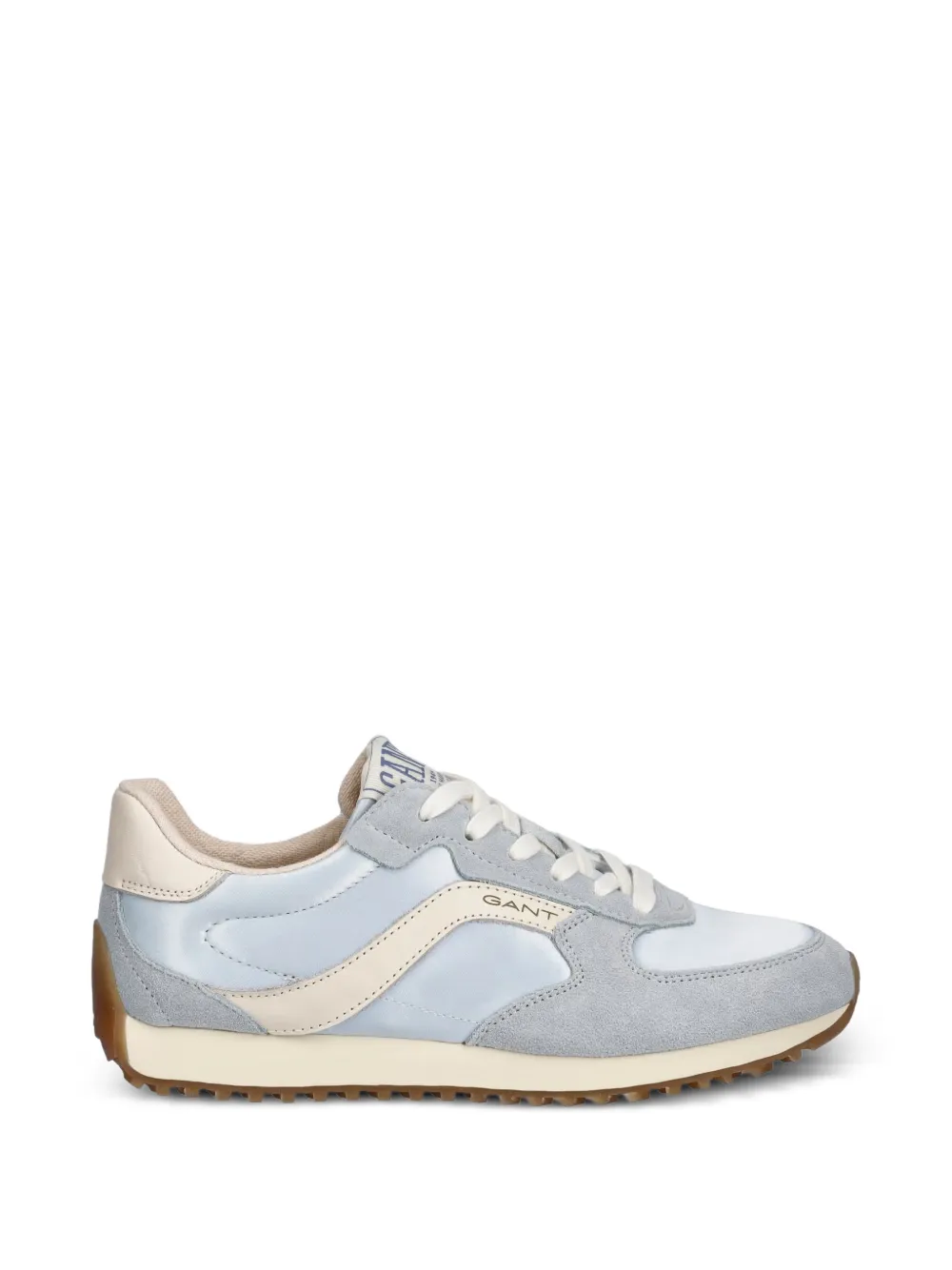 Gant Beja suede-panelled lace-up sneakers Blauw