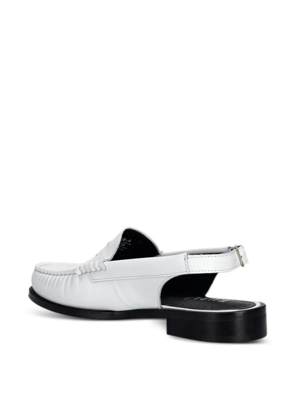 Furla buckle-strap loafers Wit