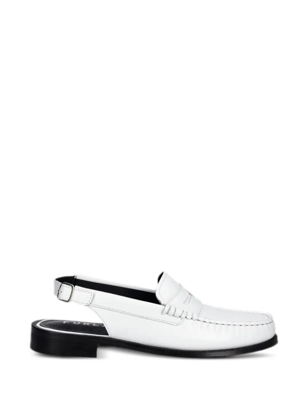Furla buckle-strap loafers - Bianco