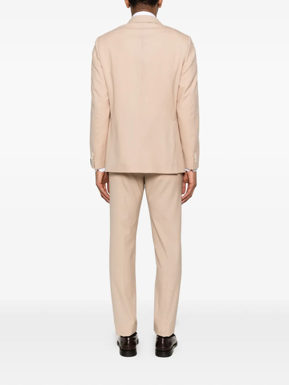  Caruso Double-breasted Suit - Neutrals 