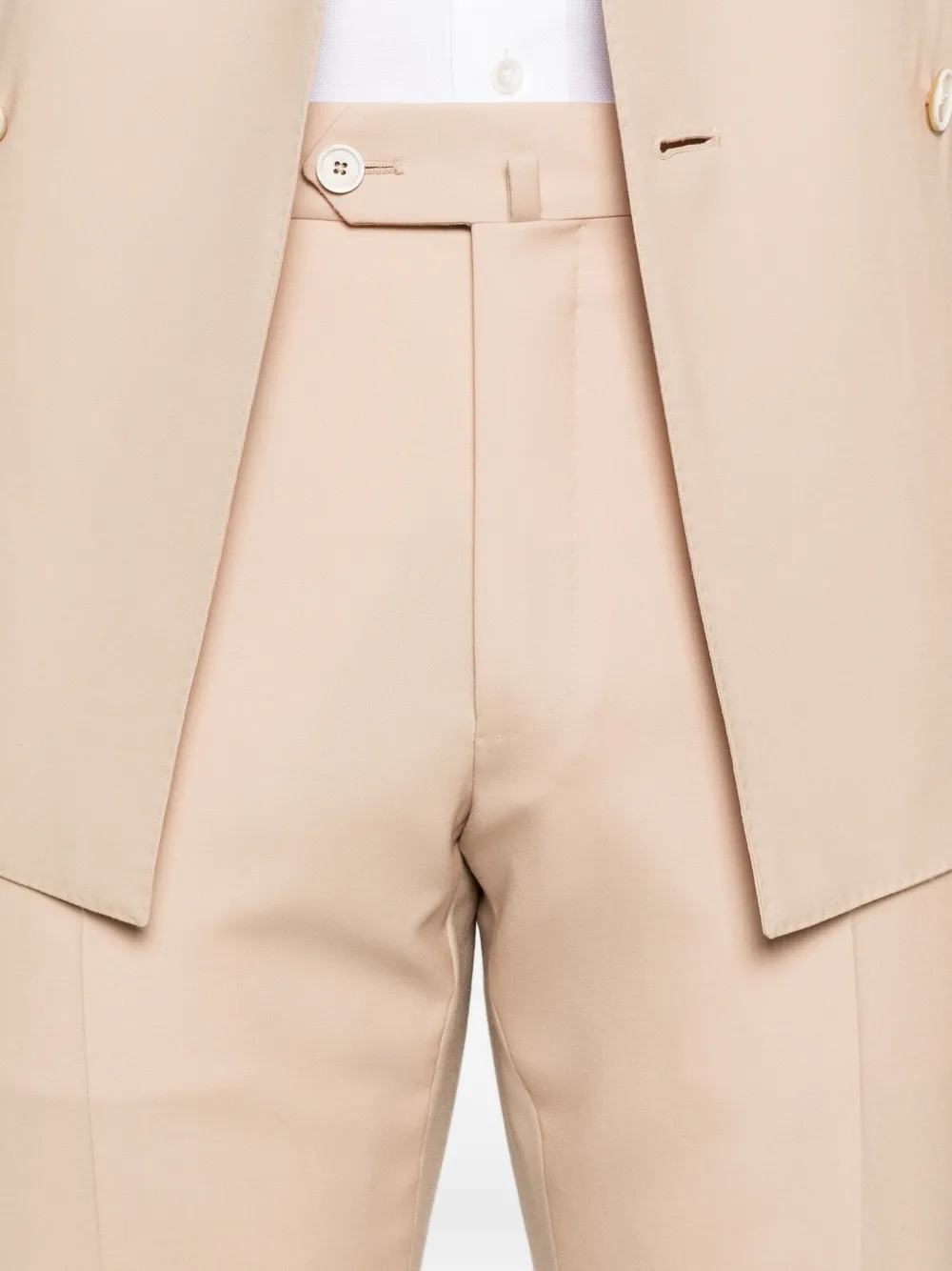 Caruso Pak met dubbele rij knopen Beige