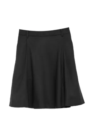 AMI Paris virgin-wool Skater Skirt | Black | FARFETCH JO