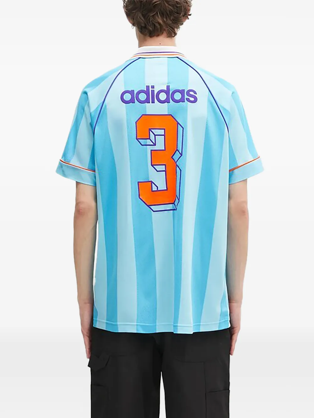 adidas Gestreept poloshirt Blauw