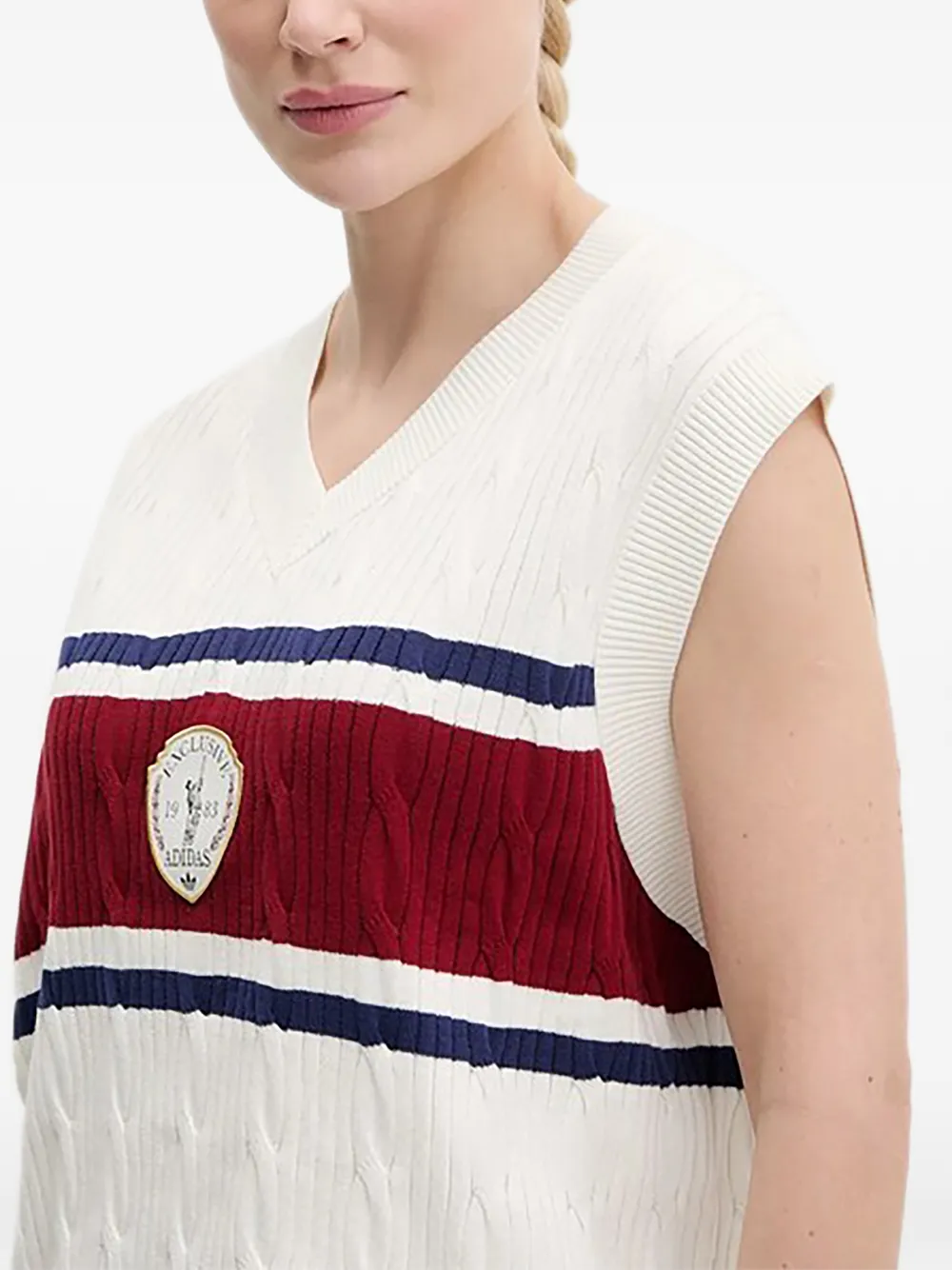  Adidas Jersey A Rayas - Neutro 