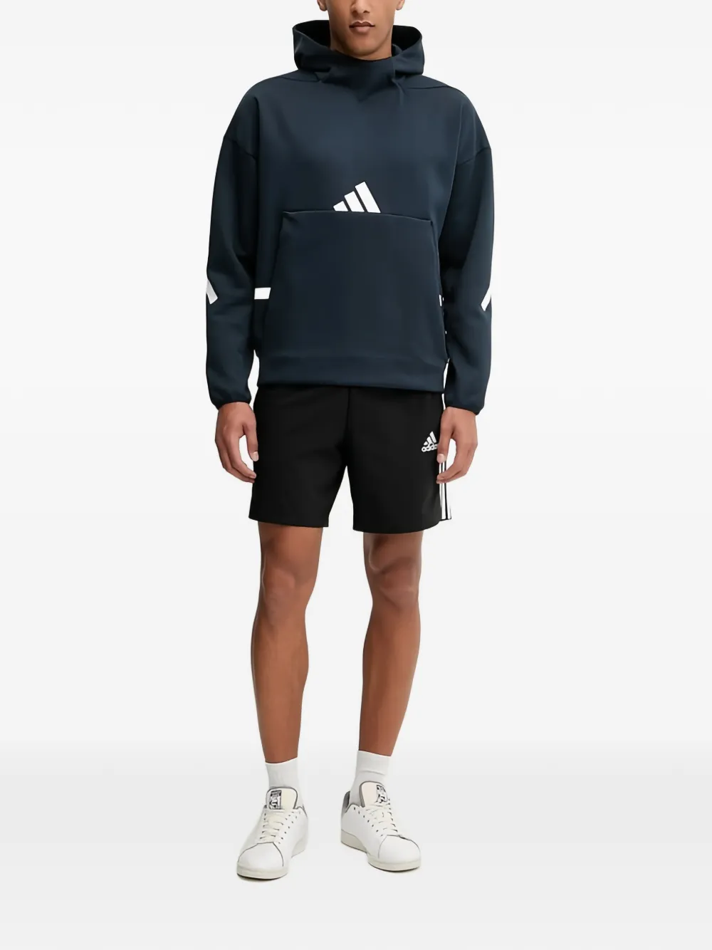 adidas logo连帽卫衣 | 连帽衫