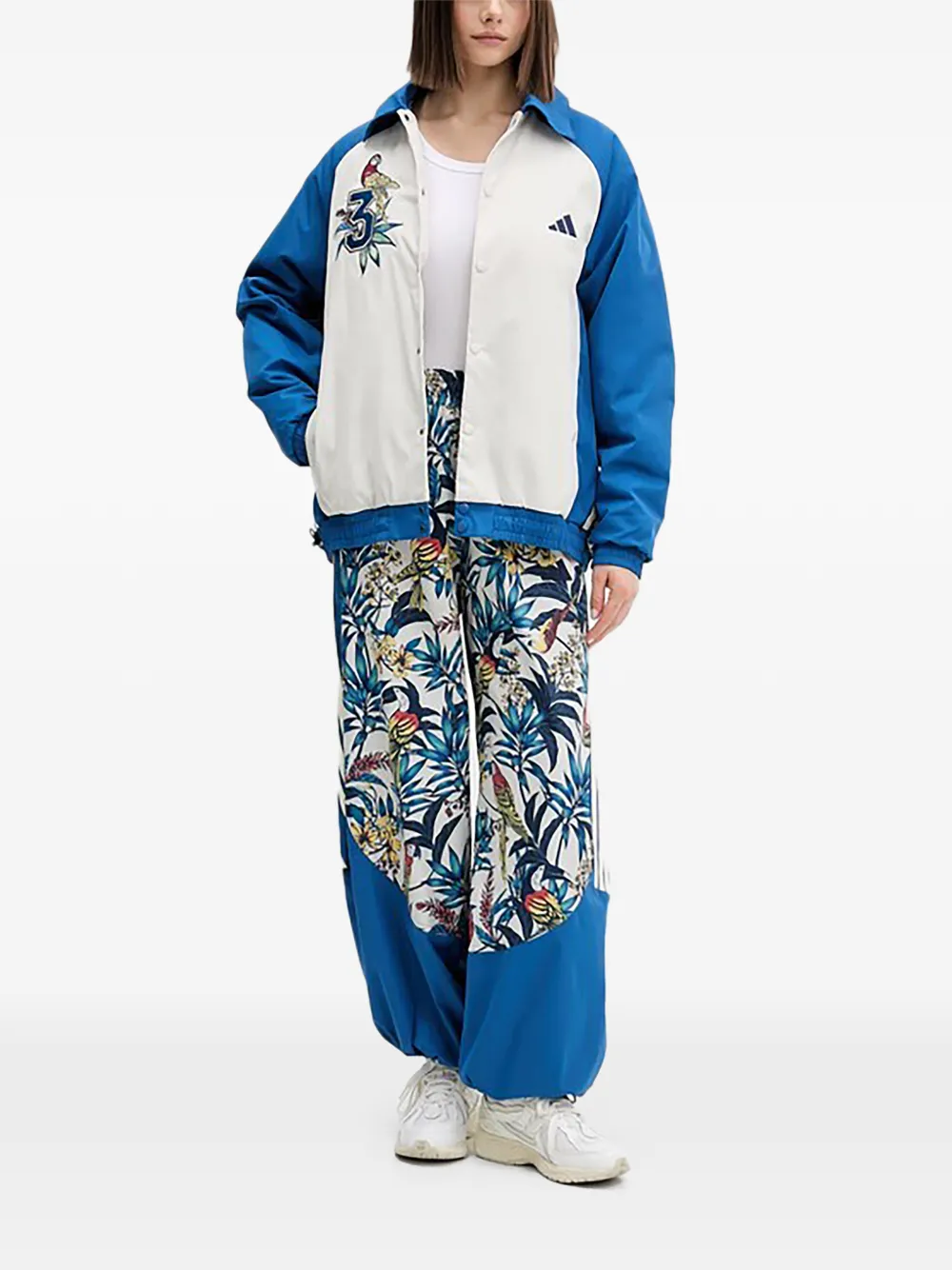 adidas x Farm Rio trainingsbroek met bloemenprint Wit