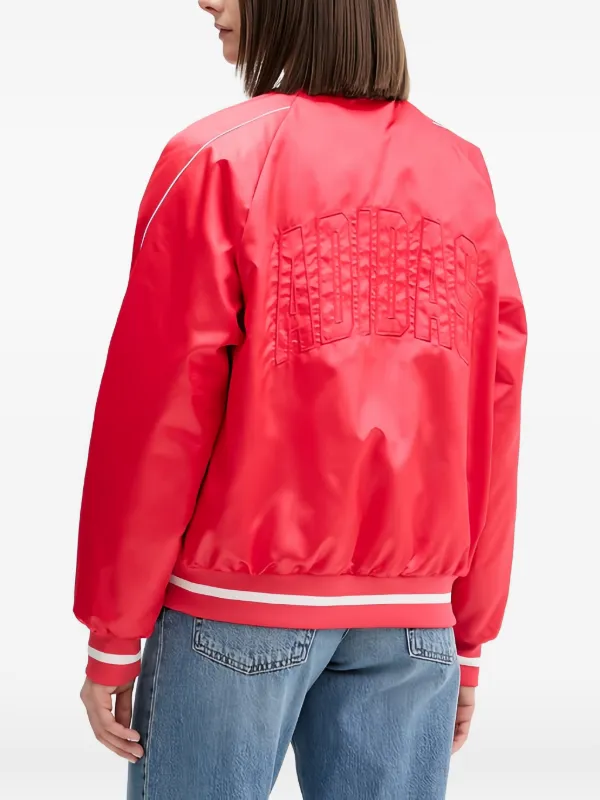 Adidas エンブロイダリーボンバージャケット | レッド | FARFETCH JP