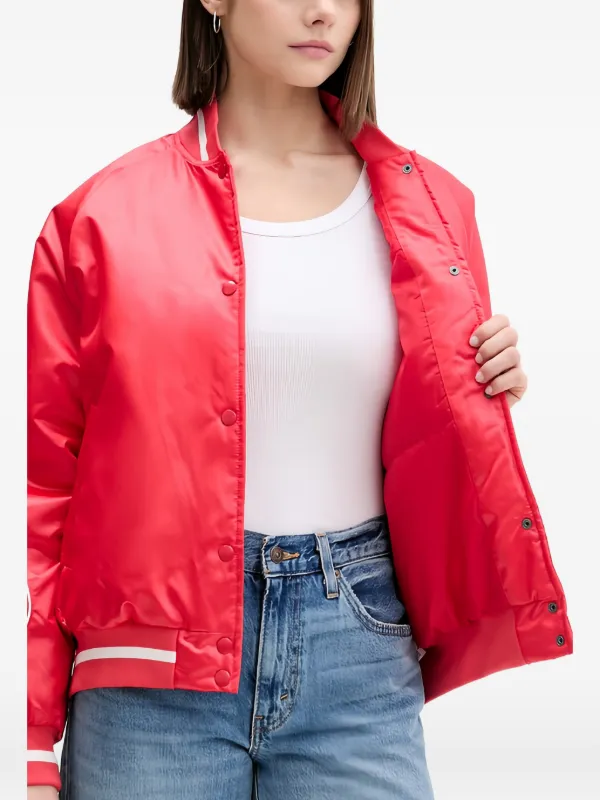 Adidas エンブロイダリーボンバージャケット | レッド | FARFETCH JP
