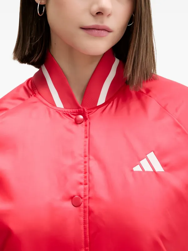 Adidas エンブロイダリーボンバージャケット | レッド | FARFETCH JP