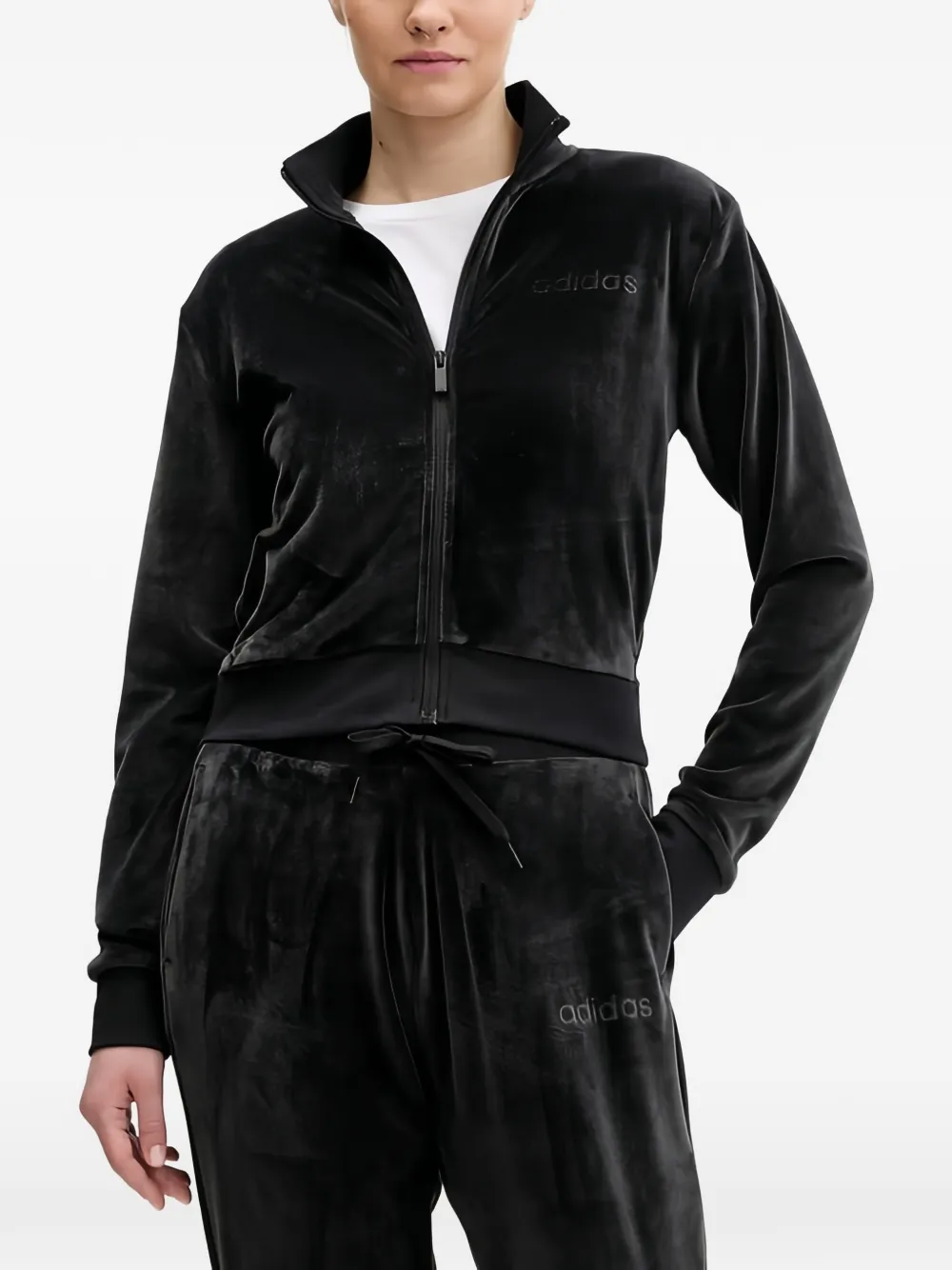 adidas Trainingspak met rits Zwart
