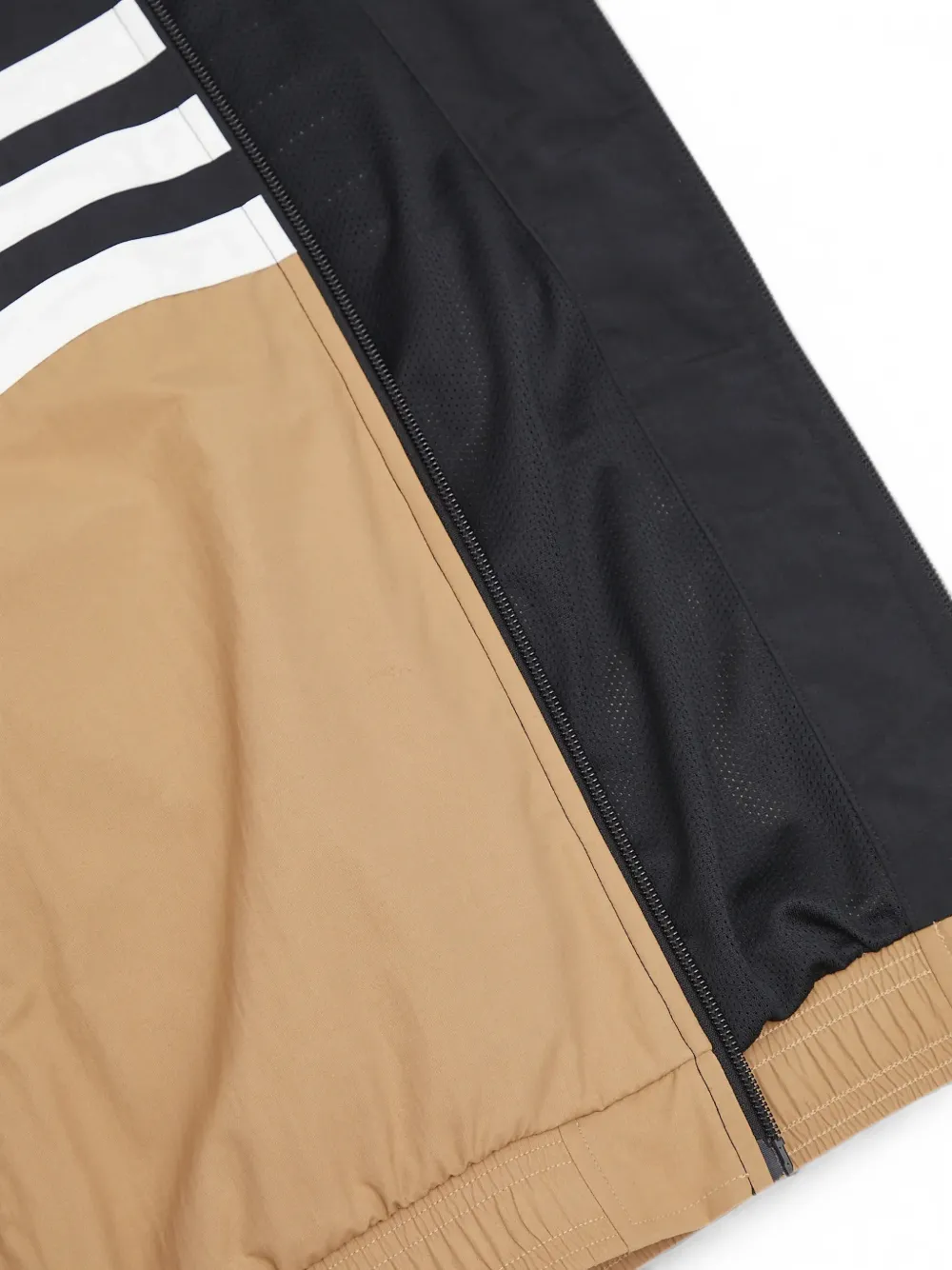 adidas striped panel jacket Zwart