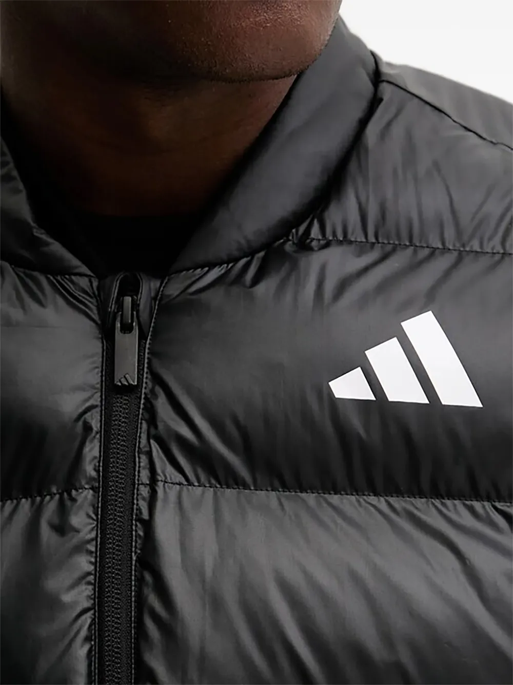 adidas Jack met rits en logo Zwart