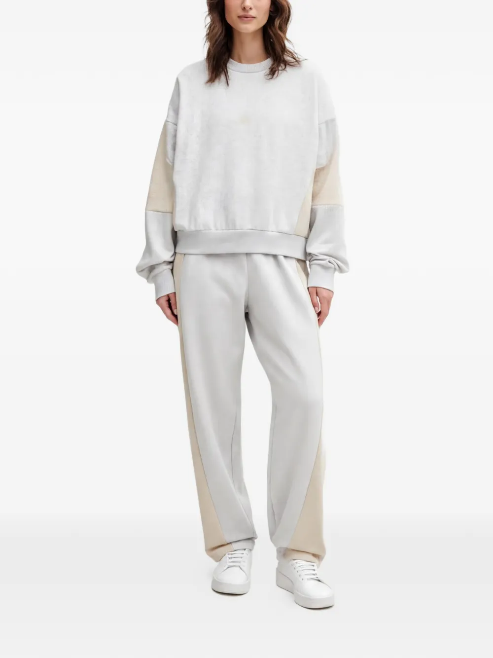 adidas Lazyday trainingspak met colourblocking Grijs