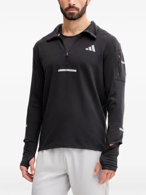 adidas half-zip sweatshirt