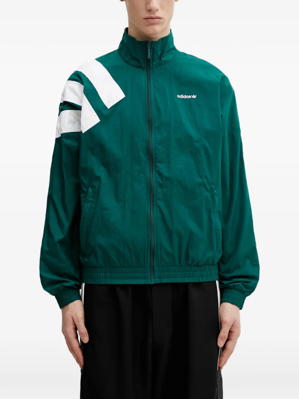 adidas Archive Blocked logo-embroidered panelled jacket - Grün