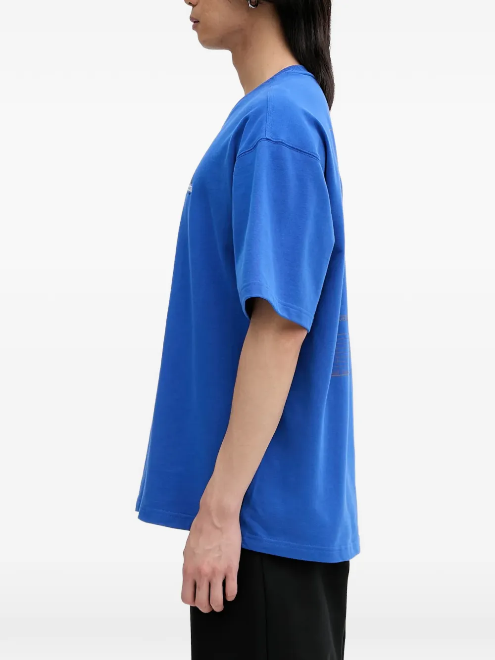 adidas T-shirt met logodetail Blauw