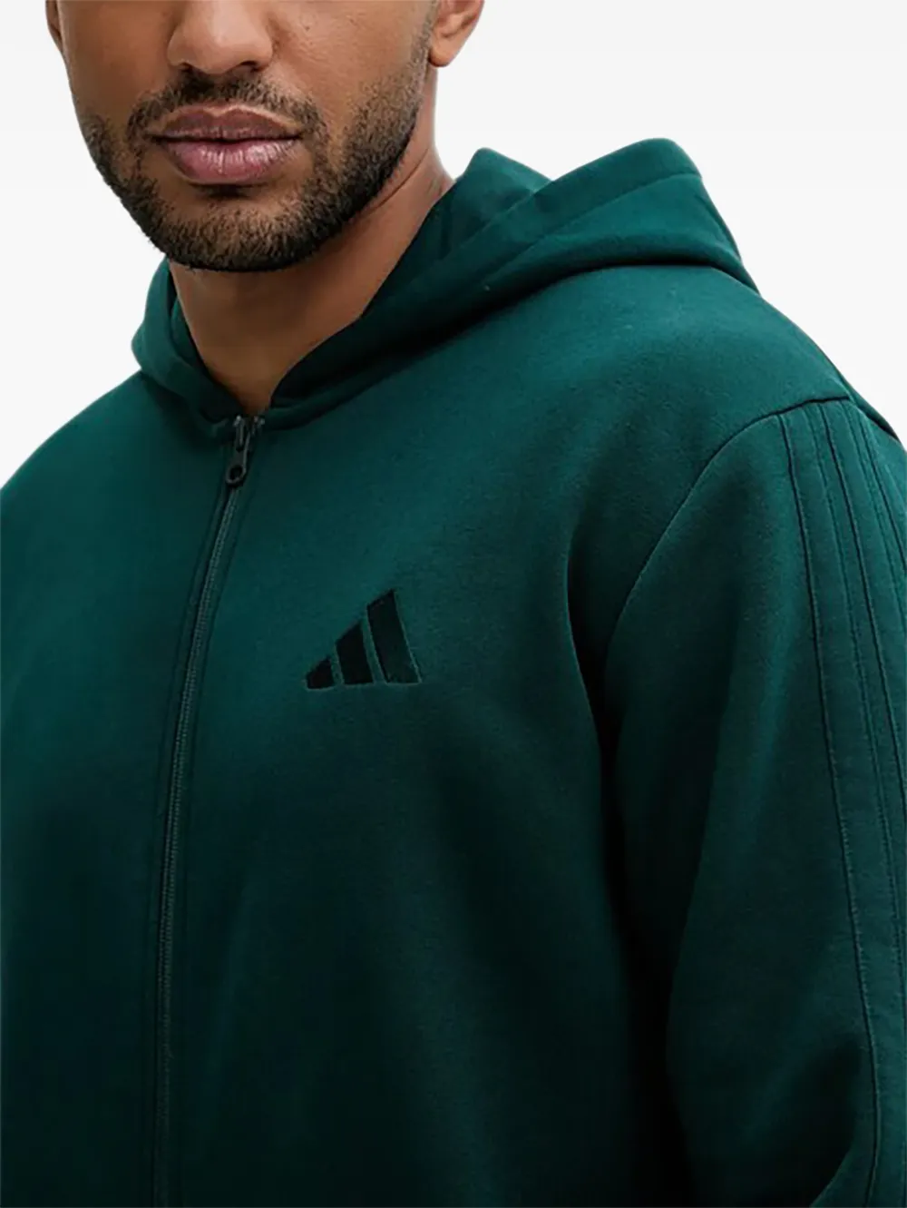 adidas Trainingspak met colourblocking capuchon en logo Groen