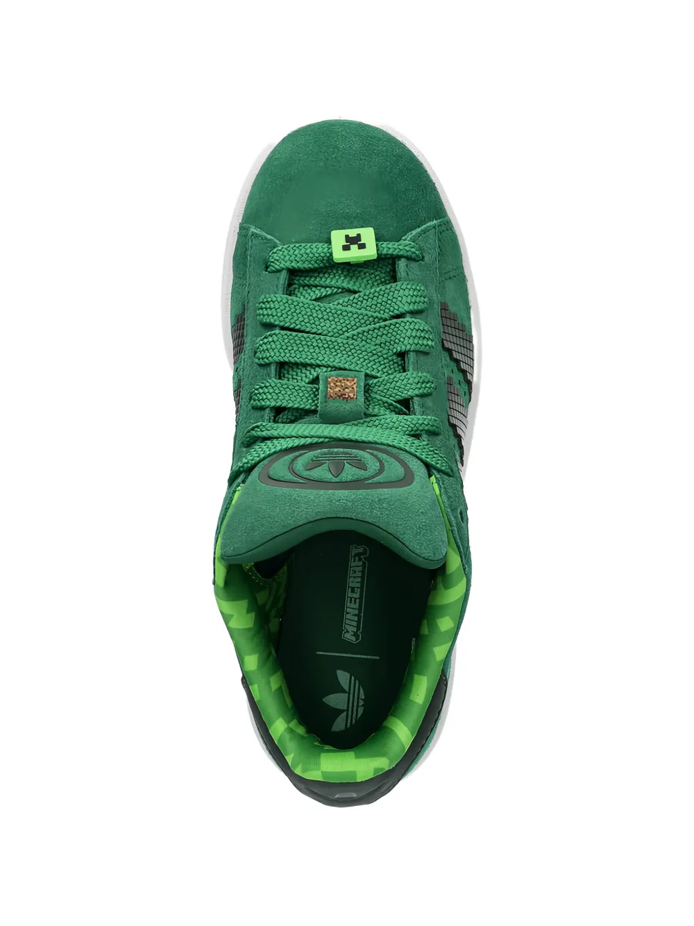 adidas Kids x Minecraft Campus 00s leren sneakers Groen