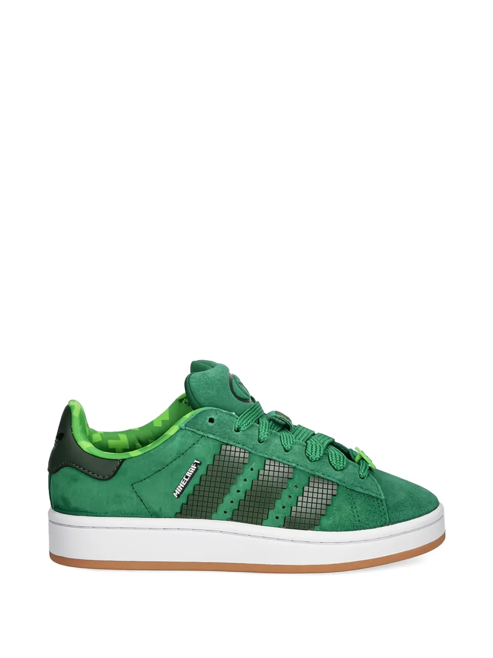 adidas Kids x Minecraft Campus 00s leren sneakers Groen