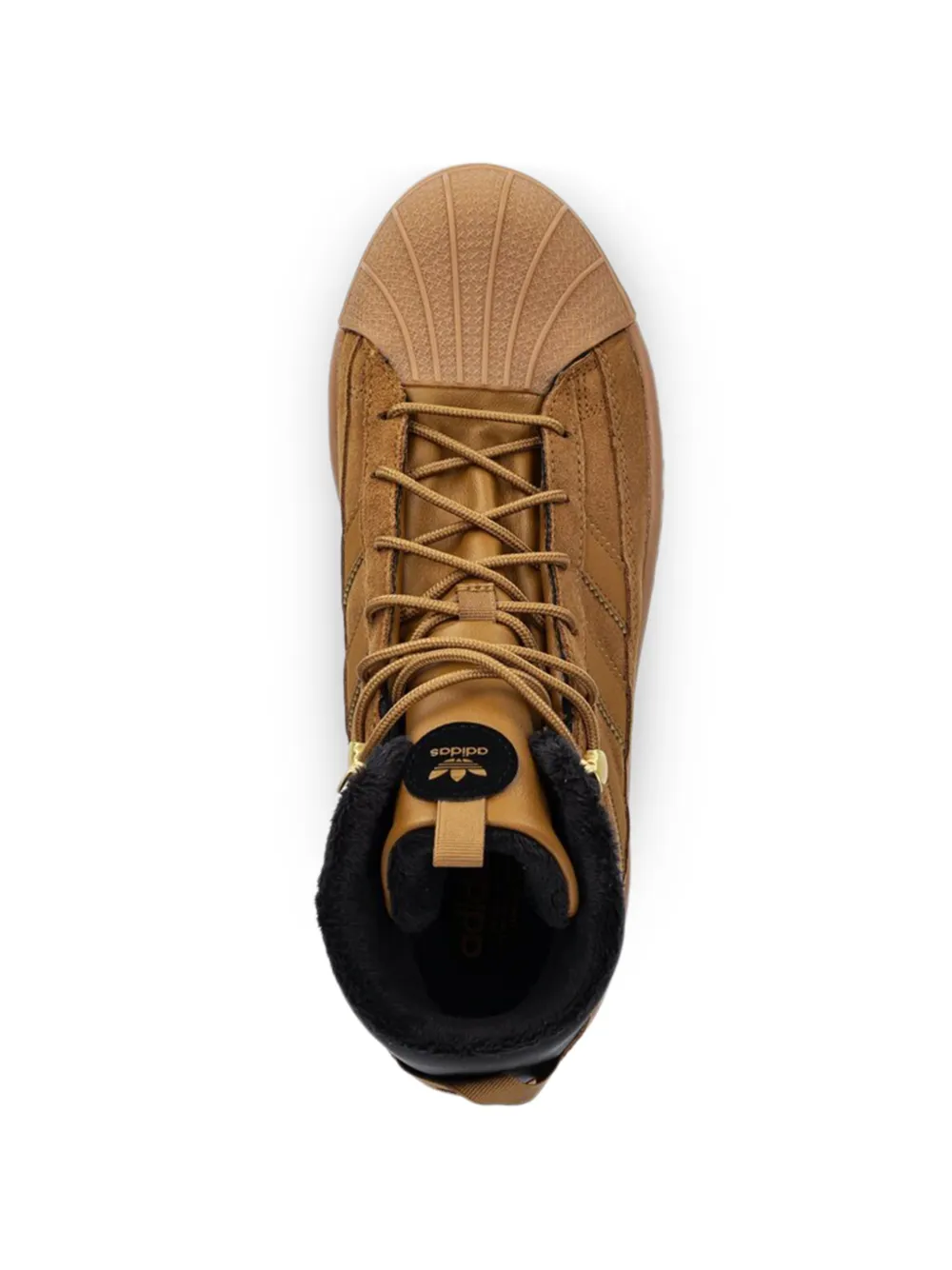 adidas Kids Superstar enkellaarzen met veters Bruin