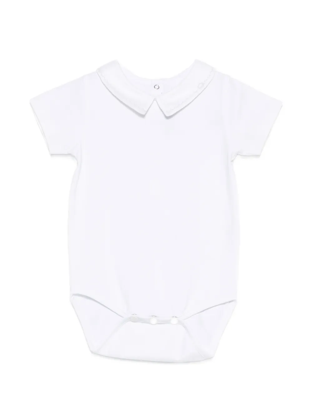 Tartine Et Chocolat embroidered-collar bodysuit - Bianco