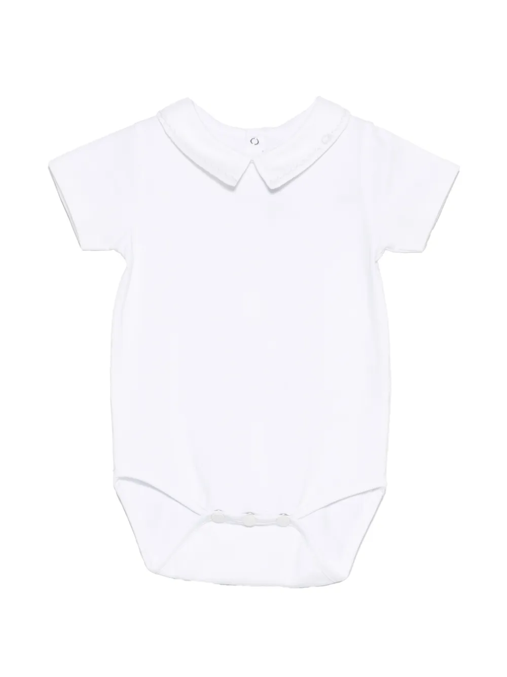 Tartine Et Chocolat embroidered-collar bodysuit - Weiß