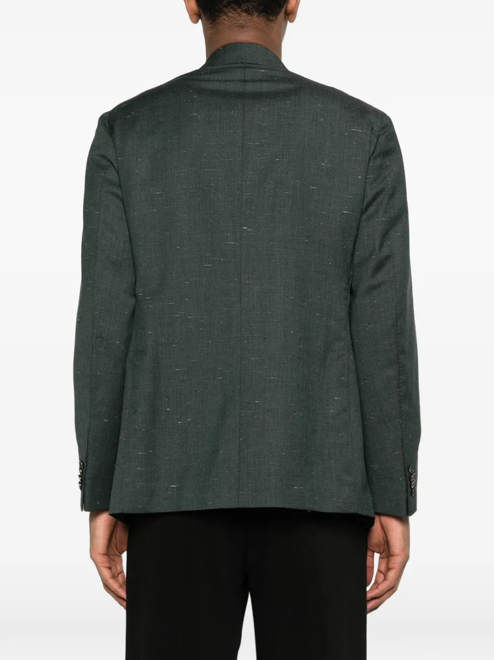 Caruso Blazer met dubbele rij knopen Groen
