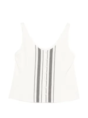 Low Classic Hole Point Tank Top | Yellow | FARFETCH TH