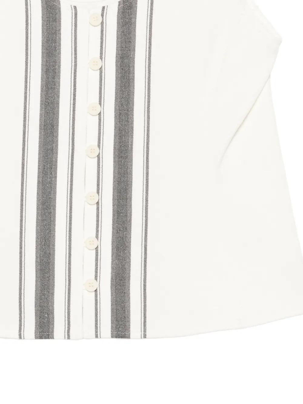 Striped Button Top