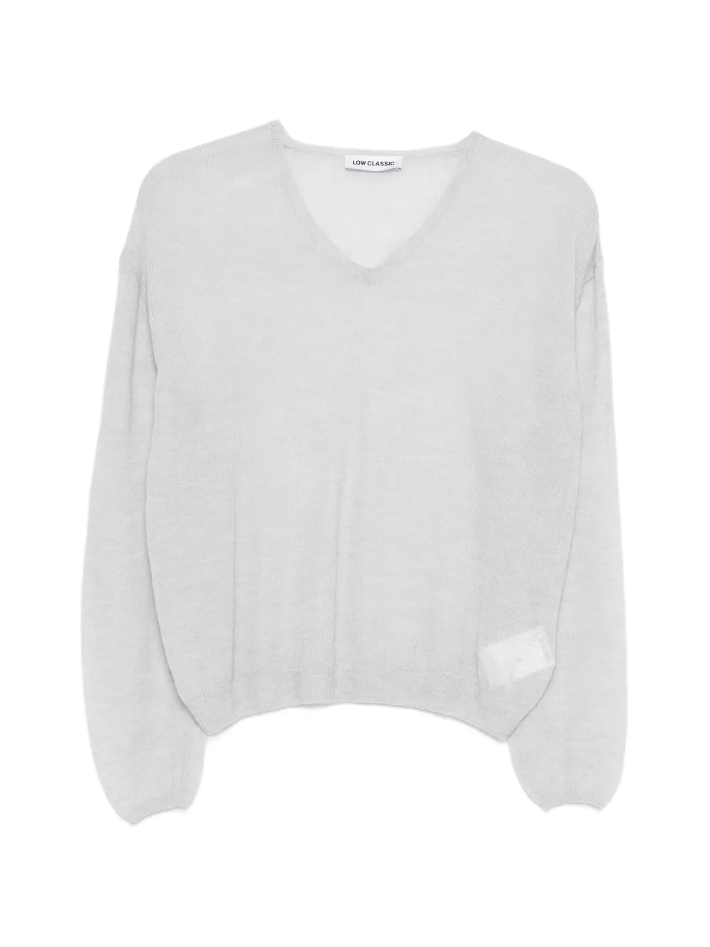 Low Classic V-neck sweater - Grigio
