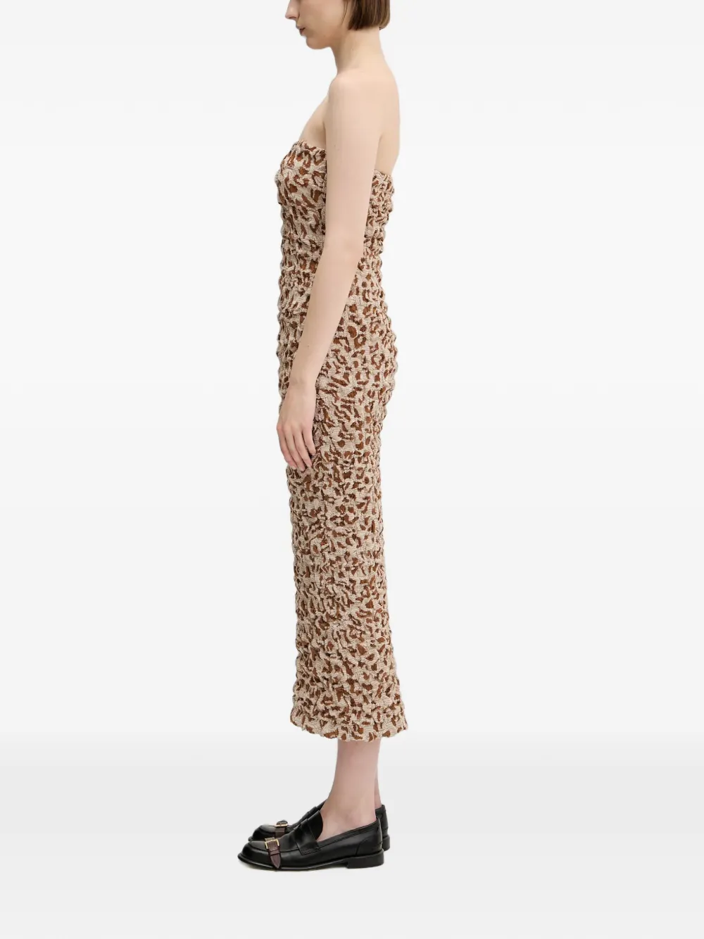 Nanushka Haylen jurk Beige