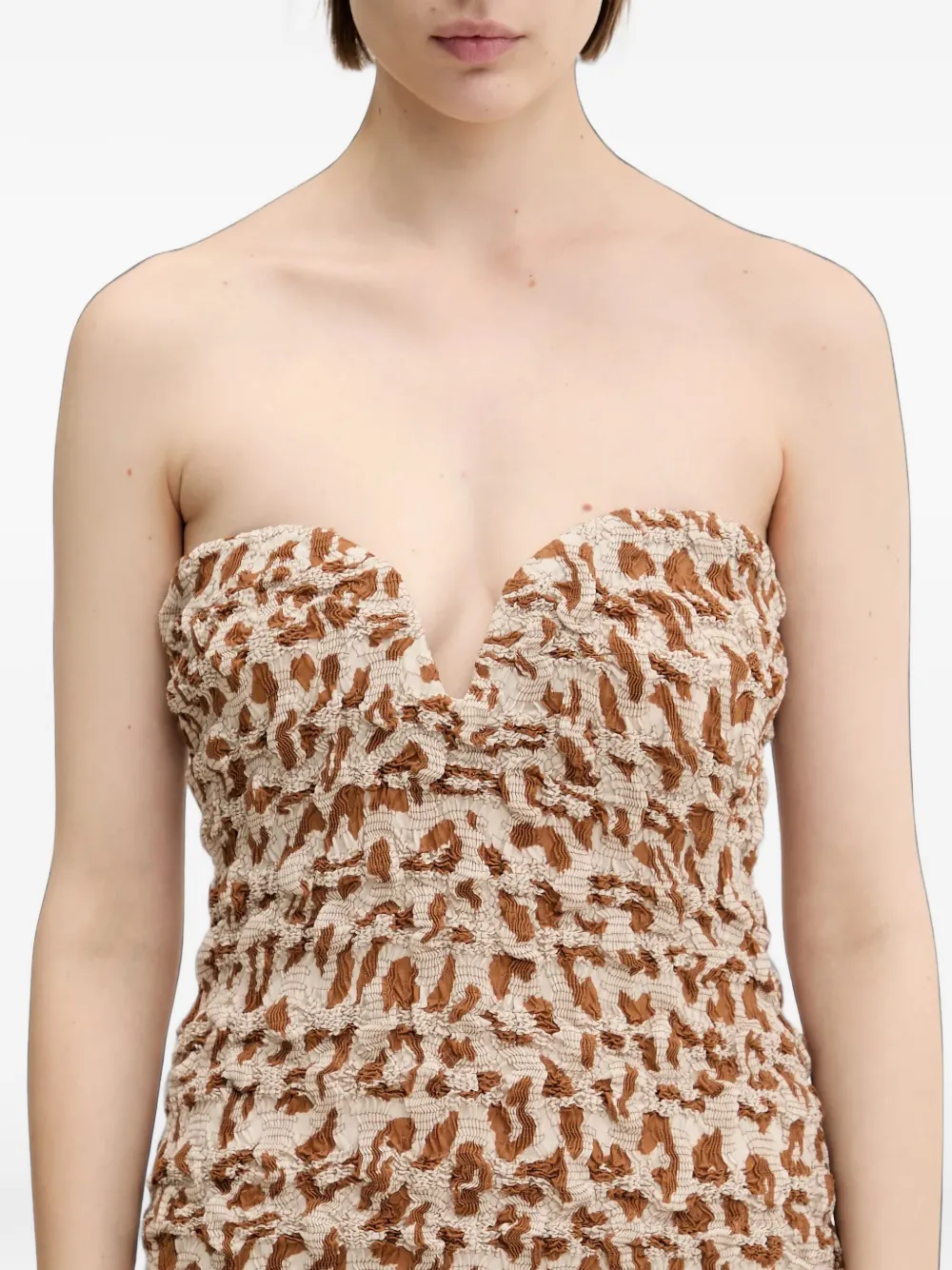 Nanushka Haylen jurk Beige
