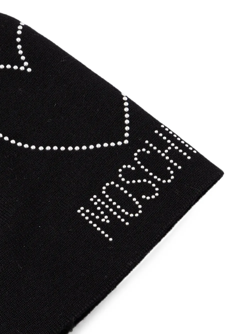 Moschino Muts verfraaid met kristallen en hart Zwart