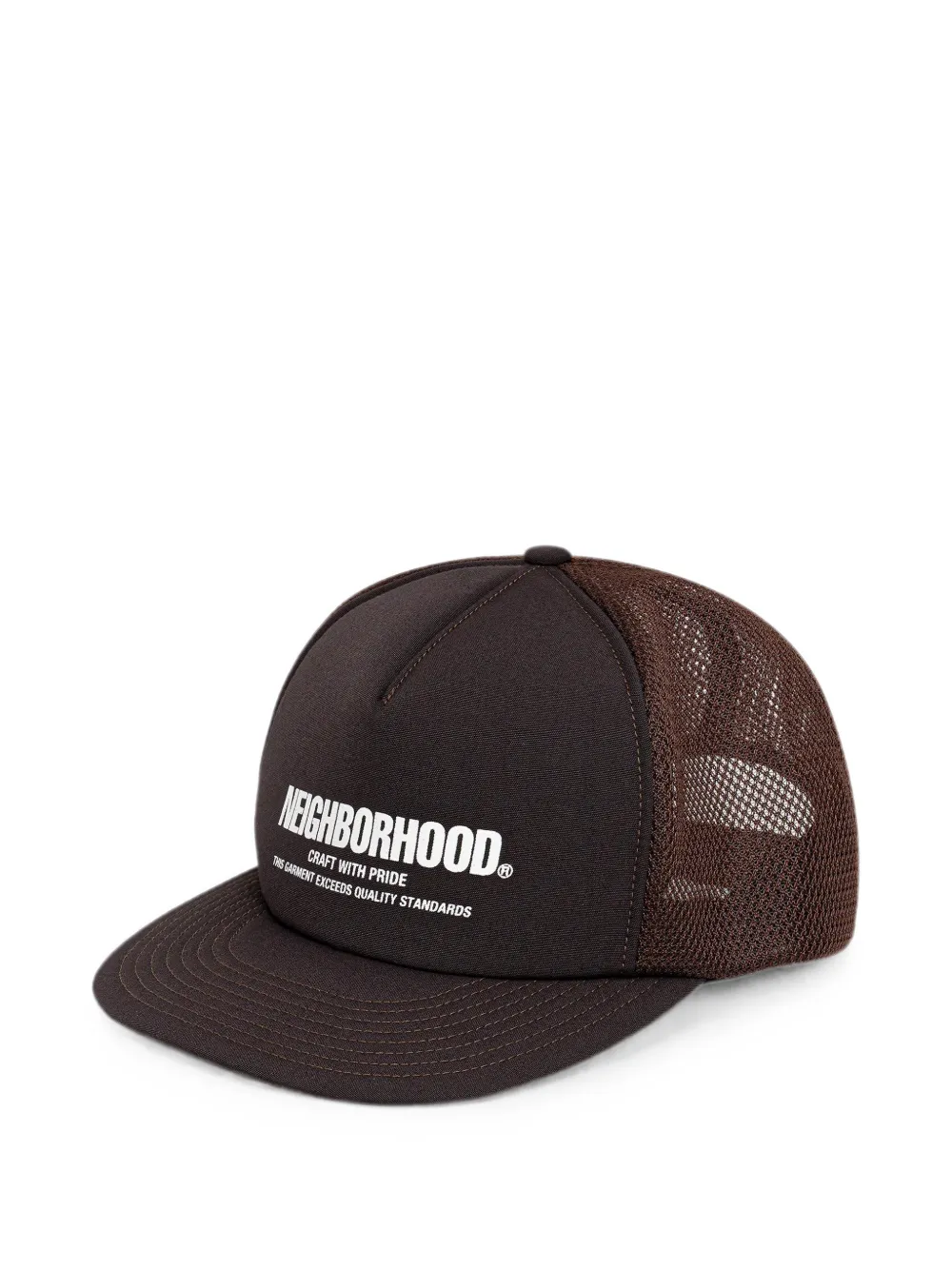 Neighborhood Cappello con logo - Marrone