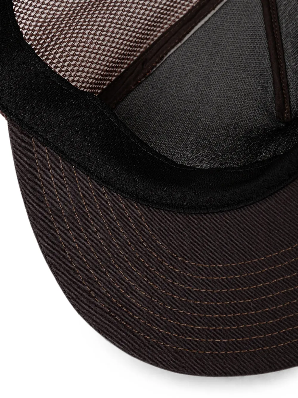 Neighborhood Mesh pet met logo Bruin
