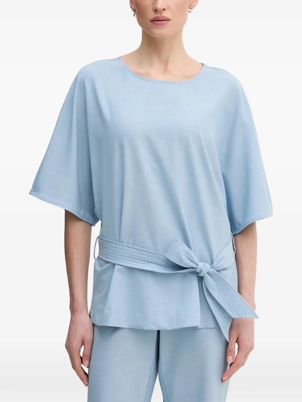 Mos Mosh Rikas short-sleeve beltedblouse