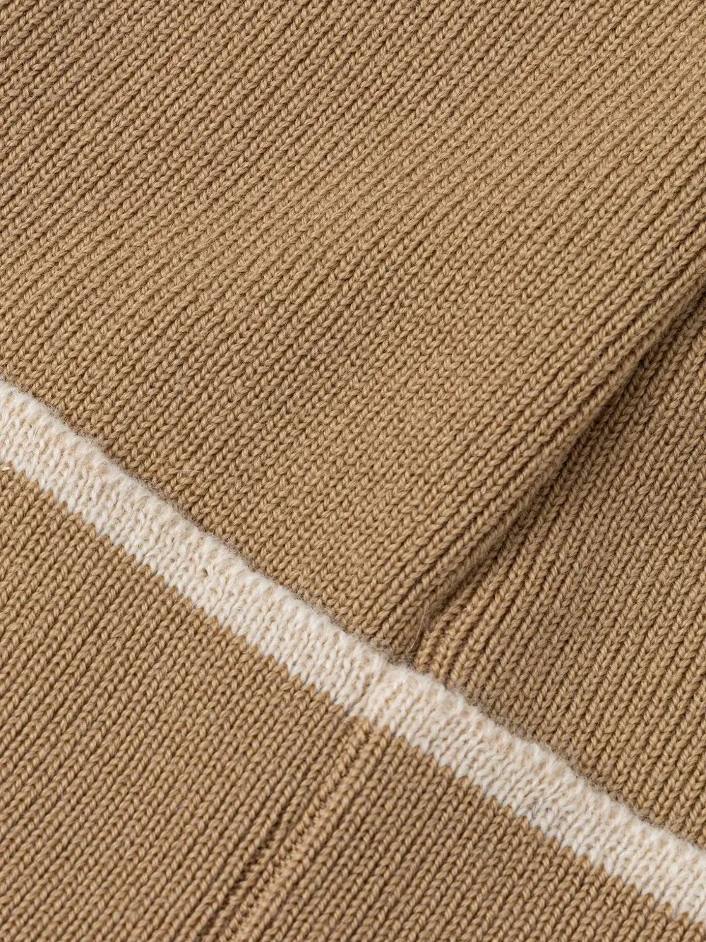 Moschino Muts met geborduurd logo en streepdetail Beige