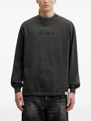 WACKO MARIA heart-print long-sleeve T-shirt | Black | FARFETCH ID