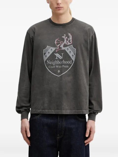 Neighborhood graphic-print long-sleeve T-shirt